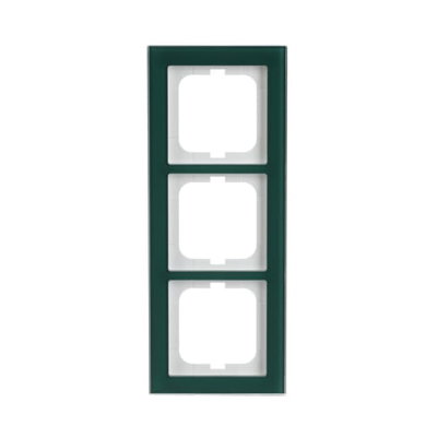 Abdeckrahmen 3-fach Glas Avocado - Busch-axcent® pur   