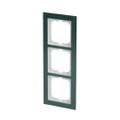 Abdeckrahmen 3-fach Glas Avocado - Busch-axcent® pur
