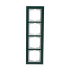 Abdeckrahmen 4-fach Glas Avocado - Busch-axcent® pur   