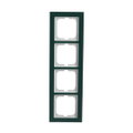 Abdeckrahmen 4-fach Glas Avocado - Busch-axcent® pur   