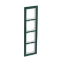 Abdeckrahmen 4-fach Glas Avocado - Busch-axcent® pur   