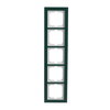 Abdeckrahmen 5-fach Glas Avocado - Busch-axcent® pur   