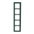 Abdeckrahmen 5-fach Glas Avocado - Busch-axcent® pur   