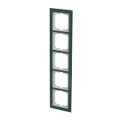 Abdeckrahmen 5-fach Glas Avocado - Busch-axcent® pur   
