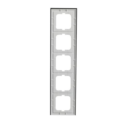 Abdeckrahmen 5-fach Glas Avocado - Busch-axcent® pur   