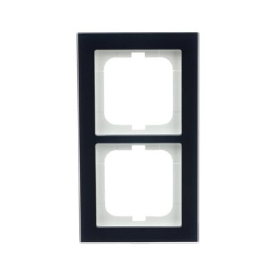 Abdeckrahmen 2-fach Glas Purpur - Busch-axcent® pur