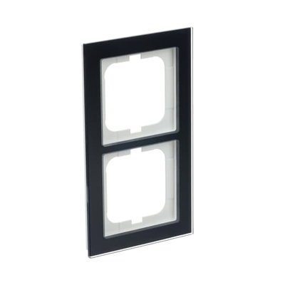 Abdeckrahmen 2-fach Glas Purpur - Busch-axcent® pur   