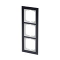 Abdeckrahmen 3-fach Glas Purpur - Busch-axcent® pur   