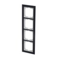Abdeckrahmen 4-fach Glas Purpur - Busch-axcent® pur   