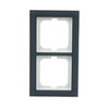 Abdeckrahmen 2-fach Glas Auster - Busch-axcent® pur   