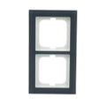 Abdeckrahmen 2-fach Glas Auster - Busch-axcent® pur