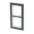 Abdeckrahmen 2-fach Glas Auster - Busch-axcent® pur