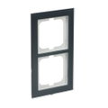 Abdeckrahmen 2-fach Glas Auster - Busch-axcent® pur