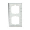 Abdeckrahmen 2-fach Glas Auster - Busch-axcent® pur   