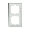 Abdeckrahmen 2-fach Glas Auster - Busch-axcent® pur