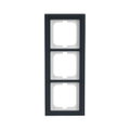 Abdeckrahmen 3-fach Glas Auster - Busch-axcent® pur