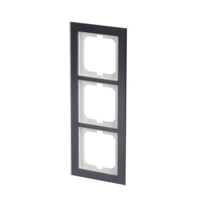 Abdeckrahmen 3-fach Glas Auster - Busch-axcent® pur   