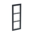 Abdeckrahmen 3-fach Glas Auster - Busch-axcent® pur