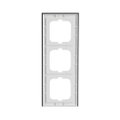 Abdeckrahmen 3-fach Glas Auster - Busch-axcent® pur