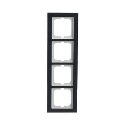 Abdeckrahmen 4-fach Glas Auster - Busch-axcent® pur   