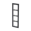 Abdeckrahmen 4-fach Glas Auster - Busch-axcent® pur   