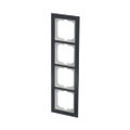 Abdeckrahmen 4-fach Glas Auster - Busch-axcent® pur