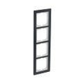 Abdeckrahmen 4-fach Glas Auster - Busch-axcent® pur