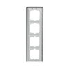 Abdeckrahmen 4-fach Glas Auster - Busch-axcent® pur   