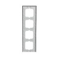 Abdeckrahmen 4-fach Glas Auster - Busch-axcent® pur
