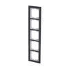 Abdeckrahmen 5-fach Glas Auster - Busch-axcent® pur   