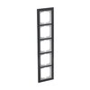 Abdeckrahmen 5-fach Glas Auster - Busch-axcent® pur   