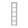 Abdeckrahmen 5-fach Glas Auster - Busch-axcent® pur   