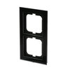 Abdeckrahmen 2-fach Glas schwarz - Busch-axcent® pur   