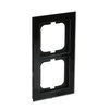 Abdeckrahmen 2-fach Glas schwarz - Busch-axcent® pur   