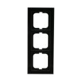 Abdeckrahmen 3-fach Glas schwarz - Busch-axcent® pur