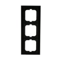 Abdeckrahmen 3-fach Glas schwarz - Busch-axcent® pur