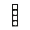 Abdeckrahmen 4-fach schwarz matt - future® linear - matt   