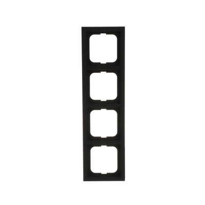 Abdeckrahmen 4-fach schwarz matt - future® linear - matt   