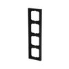 Abdeckrahmen 4-fach schwarz matt - future® linear - matt   