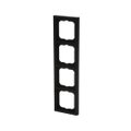 Abdeckrahmen 4-fach schwarz matt - future® linear - matt