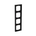 Abdeckrahmen 4-fach schwarz matt - future® linear - matt
