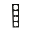 Abdeckrahmen 4-fach schwarz matt - future® linear - matt   