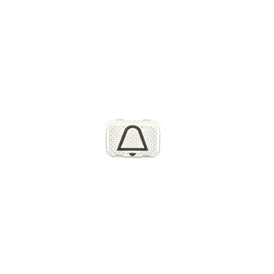 Tastersymbol, transparent Klingel   