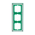 Abdeckrahmen 3-fach grün - Busch-axcent®