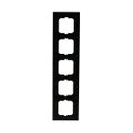 Abdeckrahmen 5-fach Glas schwarz - Busch-axcent® pur