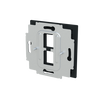 Zentralscheibe mit Tragring Modular-Jack 2-fach Busch-art linear®   