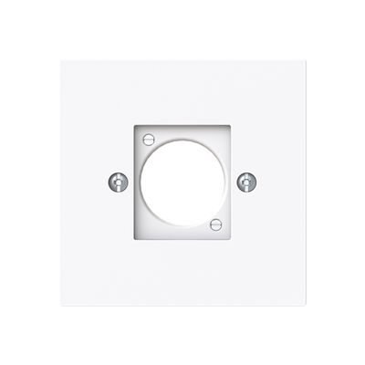 Zentralscheibe XLR-Einbaubuchse Serie D 1-fach weiß - Busch-art linear®   