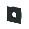 Zentralscheibe XLR-Einbaubuchse Serie D 1-fach schwarz - Busch-art linear®   