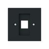 Zentralscheibe mit Tragring Modular-Jack 1-fach Busch-art linear®   