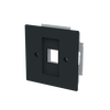 Zentralscheibe mit Tragring Modular-Jack 1-fach Busch-art linear®   